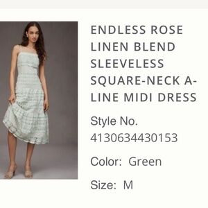 Anthropology MIDI dress NWT